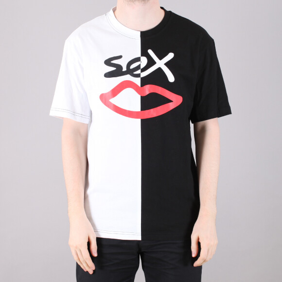 Sex Skateboards - Sex Skateboards Sex Logo Split T-Shirt