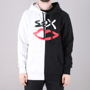 Sex Skateboards - Sex Skateboards Logo Split Hooded Sweatshirt Sex Skateboards - Sex Skateboards Logo Split Hooded Sweatshirt