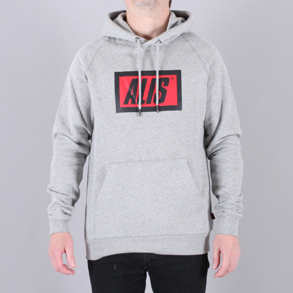 Alis - Alis Classic Box Logo Hoodie Sweatshirt